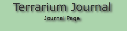 Terrarium Journal - Journal Page